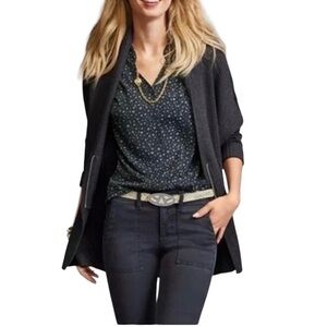 Cabi Sweaters Cabi Oversized Cosmo Ribbed Sweater Slouch Cardigan Gray Small